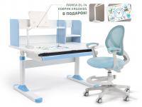 ErgoKids Комплект парта Ergokids TH-330-1 Blue + кресло Ergokids Mio Air (арт.TH-330-1 W/BL + Y-400 BL (arm))