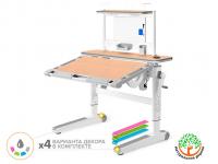 ErgoKids Детский стол ErgoKids Ergowood-M Multicolor+ полка BD P-17 MG (арт.BD-800 MG/MC Energy + BD P-17 MG)