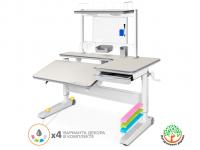 Mealux Детский стол Mealux RichWood Multicolor + полка BD P-17 TG (арт. BD-840 TG/MC + BD P-17 TG)