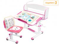Mealux EVO Комплект мебели (столик + стульчик + лампа) BD-10 pink (с лампой)