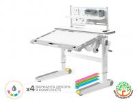 ErgoKids Детский стол ErgoKids Ergowood - L Multicolor+ полка BD P-18 W арт.BD-810 WG/MC Energy + BD P-18 W)