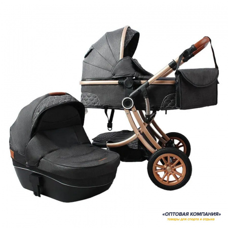 Коляска Luxmom 5856 2в1 Черный