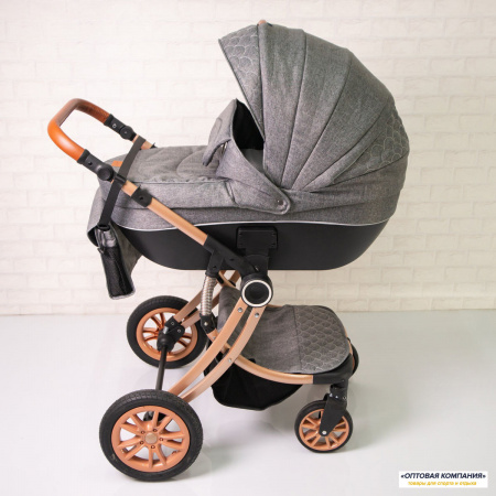 Коляска Luxmom 5856 2в1 Серый